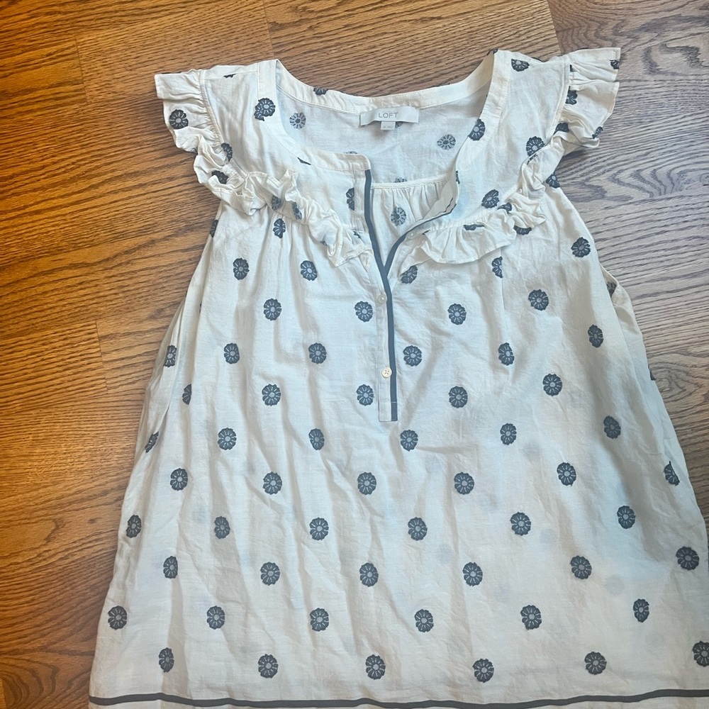 LOFT Cotton Blouse
